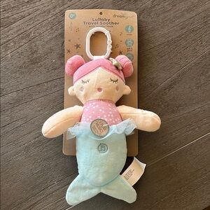 Pink and Blue Plush Travel Soother
